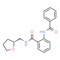 ChemSpider 2D Image | 2-(Benzoylamino)-N-[(2R)-tetrahydro-2-furanylmethyl]benzamide | C19H20N2O3