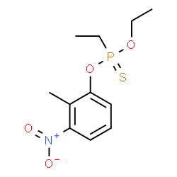 ChemSpider 2D Image | O-Ethyl O-(2-methyl-3-nitrophenyl) ethylphosphonothioate | C11H16NO4PS