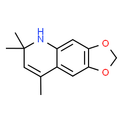 ChemSpider 2D Image | 6,6,8-Trimethyl-5,6-dihydro[1,3]dioxolo[4,5-g]quinoline | C13H15NO2