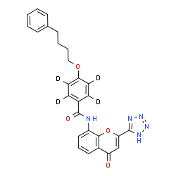 ChemSpider 2D Image | PRANLUKAST-D4 | C27H19D4N5O4