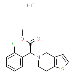 ChemSpider 2D Image | CLOPIDOGREL HYDROCHLORIDE | C16H17Cl2NO2S