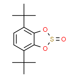 ChemSpider 2D Image | 4,7-di-tert-butyl-1,3,2-benzodioxathiole 2-oxide | C14H20O3S