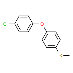 ChemSpider 2D Image | 1-Chloro-4-[4-(methylsulfanyl)phenoxy]benzene | C13H11ClOS