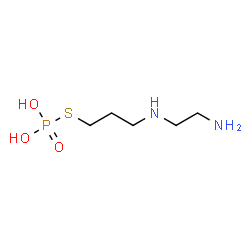 ChemSpider 2D Image | S-{3-[(2-Aminoethyl)amino]propyl} dihydrogen phosphorothioate | C5H15N2O3PS