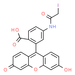 ChemSpider 2D Image | 5-(Iodoacetamido)fluorescein | C22H14INO6
