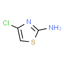 ChemSpider 2D Image | 2-Amino-4-chlorothiazole | C3H3ClN2S