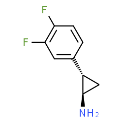 ChemSpider 2D Image | (1R,2S)-2-(3,4-difluorophenyl)cyclopropanamine | C9H9F2N