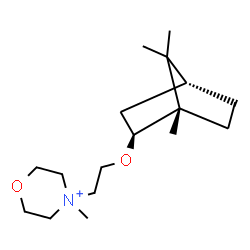 ChemSpider 2D Image | 4-Methyl-4-(2-{[(1S,2S,4R)-1,7,7-trimethylbicyclo[2.2.1]hept-2-yl]oxy}ethyl)morpholin-4-ium | C17H32NO2