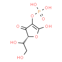 ChemSpider 2D Image | 2-O-Phosphono-D-erythro-hex-1-enofuranos-3-ulose | C6H9O9P