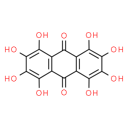 ChemSpider 2D Image | Octahydroxyanthraquinone | C14H8O10