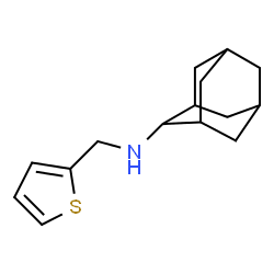ChemSpider 2D Image | N-(2-Thienylmethyl)-2-adamantanamine | C15H21NS