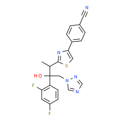 ChemSpider 2D Image | Ravuconazole | C22H17F2N5OS