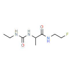 ChemSpider 2D Image | N~2~-(Ethylcarbamoyl)-N-(2-fluoroethyl)alaninamide | C8H16FN3O2