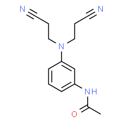 ChemSpider 2D Image | N-(3-(Bis(2-cyanoethyl)amino)phenyl)acetamide | C14H16N4O