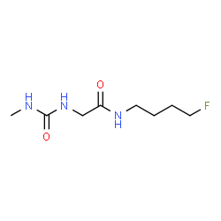 ChemSpider 2D Image | N-(4-Fluorobutyl)-N~2~-(methylcarbamoyl)glycinamide | C8H16FN3O2
