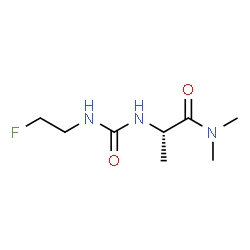 ChemSpider 2D Image | N~2~-[(2-Fluoroethyl)carbamoyl]-N,N-dimethyl-L-alaninamide | C8H16FN3O2