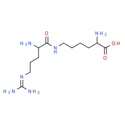 ChemSpider 2D Image | N~6~-[N~5~-(Diaminomethylene)ornithyl]lysine | C12H26N6O3