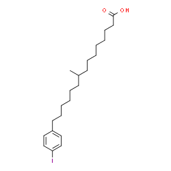 ChemSpider 2D Image | 15-(4-Iodophenyl)-9-methylpentadecanoic acid | C22H35IO2