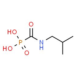 ChemSpider 2D Image | Phosphonic acid, [[(2-methylpropyl)amino]carbonyl]- | C5H12NO4P
