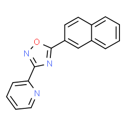 ChemSpider 2D Image | 2-[5-(2-Naphthyl)-1,2,4-oxadiazol-3-yl]pyridine | C17H11N3O