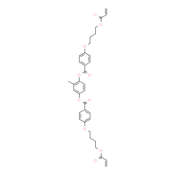 ChemSpider 2D Image | 2-Methyl-1,4-phenylene bis{4-[4-(acryloyloxy)butoxy]benzoate} | C35H36O10