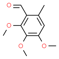 ChemSpider 2D Image | 2,3,4-Trimethoxy-6-methylbenzaldehyde | C11H14O4
