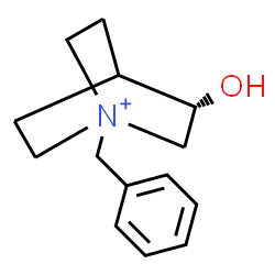 ChemSpider 2D Image | (3S)-1-Benzyl-3-hydroxy-1-azoniabicyclo[2.2.2]octane | C14H20NO
