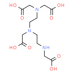 ChemSpider 2D Image | ({2-[Bis(carboxymethyl)amino]ethyl}{2-[(carboxymethyl)amino]ethyl}amino)acetic acid | C12H21N3O8