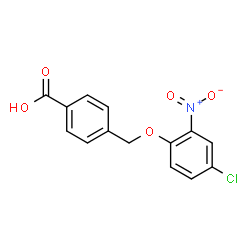 ChemSpider 2D Image | 4-[(4-Chloro-2-nitrophenoxy)methyl]benzoic acid | C14H10ClNO5