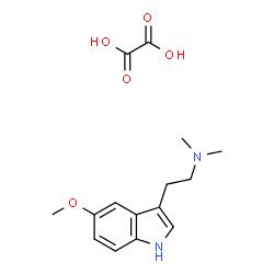 ChemSpider 2D Image | 2-(5-Methoxy-1H-indol-3-yl)-N,N-dimethylethanamine ethanedioate (1:1) | C15H20N2O5