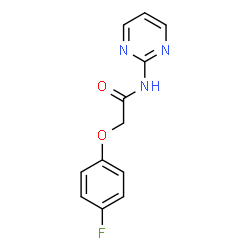 ChemSpider 2D Image | 2-(4-Fluorophenoxy)-N-(2-pyrimidinyl)acetamide | C12H10FN3O2