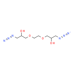 ChemSpider 2D Image | 3,3'-[1,2-Ethanediylbis(oxy)]bis(1-azido-2-propanol) | C8H16N6O4