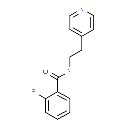 ChemSpider 2D Image | 2-Fluoro-N-[2-(4-pyridinyl)ethyl]benzamide | C14H13FN2O