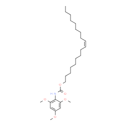 ChemSpider 2D Image | (9Z)-9-Octadecen-1-yl (2,4,6-trimethoxyphenyl)carbamate | C28H47NO5