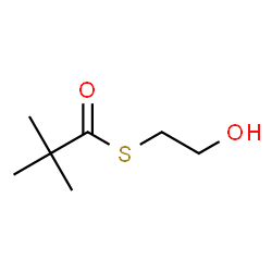 ChemSpider 2D Image | S-(2-Hydroxyethyl) 2,2-dimethylpropanethioate | C7H14O2S