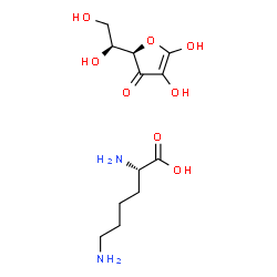 ChemSpider 2D Image | L-Lysine - L-threo-hex-1-enofuranos-3-ulose (1:1) | C12H22N2O8