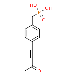 ChemSpider 2D Image | [4-(3-Oxo-1-butyn-1-yl)benzyl]phosphonic acid | C11H11O4P