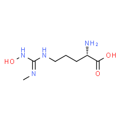 ChemSpider 2D Image | N~5~-(N-Hydroxy-N'-methylcarbamimidoyl)-L-ornithine | C7H16N4O3