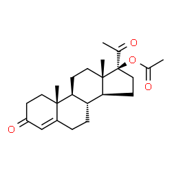 ChemSpider 2D Image | 3,20-Dioxo-4-pregnen-17alpha-yl acetate | C23H32O4