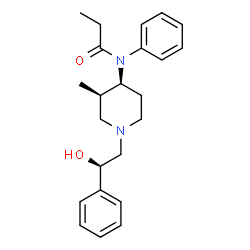 ChemSpider 2D Image | N-[(3R,4S)-1-[(2R)-2-Hydroxy-2-phenylethyl]-3-methyl-4-piperidinyl]-N-phenylpropanamide | C23H30N2O2
