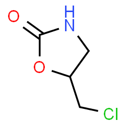 ChemSpider 2D Image | 5-Chloromethyl-2-oxazolidinone | C4H6ClNO2