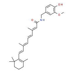 ChemSpider 2D Image | 15-[(4-Hydroxy-3-methoxybenzyl)amino]retinal | C28H37NO3