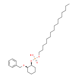 ChemSpider 2D Image | (1S,2R)-2-(Benzyloxy)cyclohexyl hexadecyl hydrogen phosphate | C29H51O5P