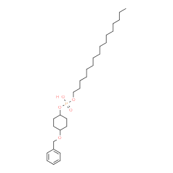 ChemSpider 2D Image | 4-(Benzyloxy)cyclohexyl hexadecyl hydrogen phosphate | C29H51O5P
