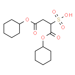 ChemSpider 2D Image | 1,4-Bis(cyclohexyloxy)-1,4-dioxo-2-butanesulfonic acid | C16H26O7S