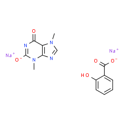 ChemSpider 2D Image | THEOBROMINE SODIUM SALICYLATE | C14H12N4Na2O5