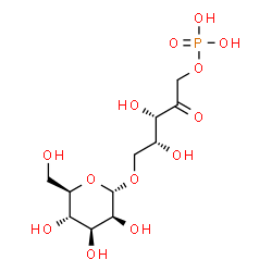 ChemSpider 2D Image | 5-O-alpha-D-Mannopyranosyl-1-O-phosphono-D-xylulose | C11H21O13P