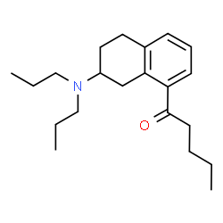 ChemSpider 2D Image | 1-[7-(Dipropylamino)-5,6,7,8-tetrahydro-1-naphthalenyl]-1-pentanone | C21H33NO