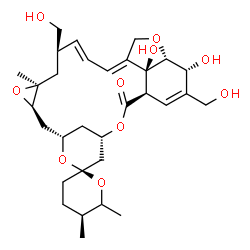 ChemSpider 2D Image | (1'R,2R,4'S,5S,8'S,10'R,12'S,14'R,15'E,21'R,22'R,25'S)-22',25'-Dihydroxy-14',23'-bis(hydroxymethyl)-5,6,12'-trimethyl-3,4,5,6-tetrahydro-2'H-spiro[pyran-2,6'-[3,7,11,20]tetraoxapentacyclo[16.6.1.1~4,8
~.0~10,12~.0~21,25~]hexacosa[15,17,23]trien]-2'-one | C31H44O10
