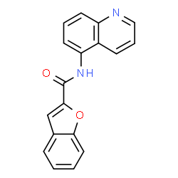 ChemSpider 2D Image | N-(5-quinolinyl)-2-benzofurancarboxamide | C18H12N2O2